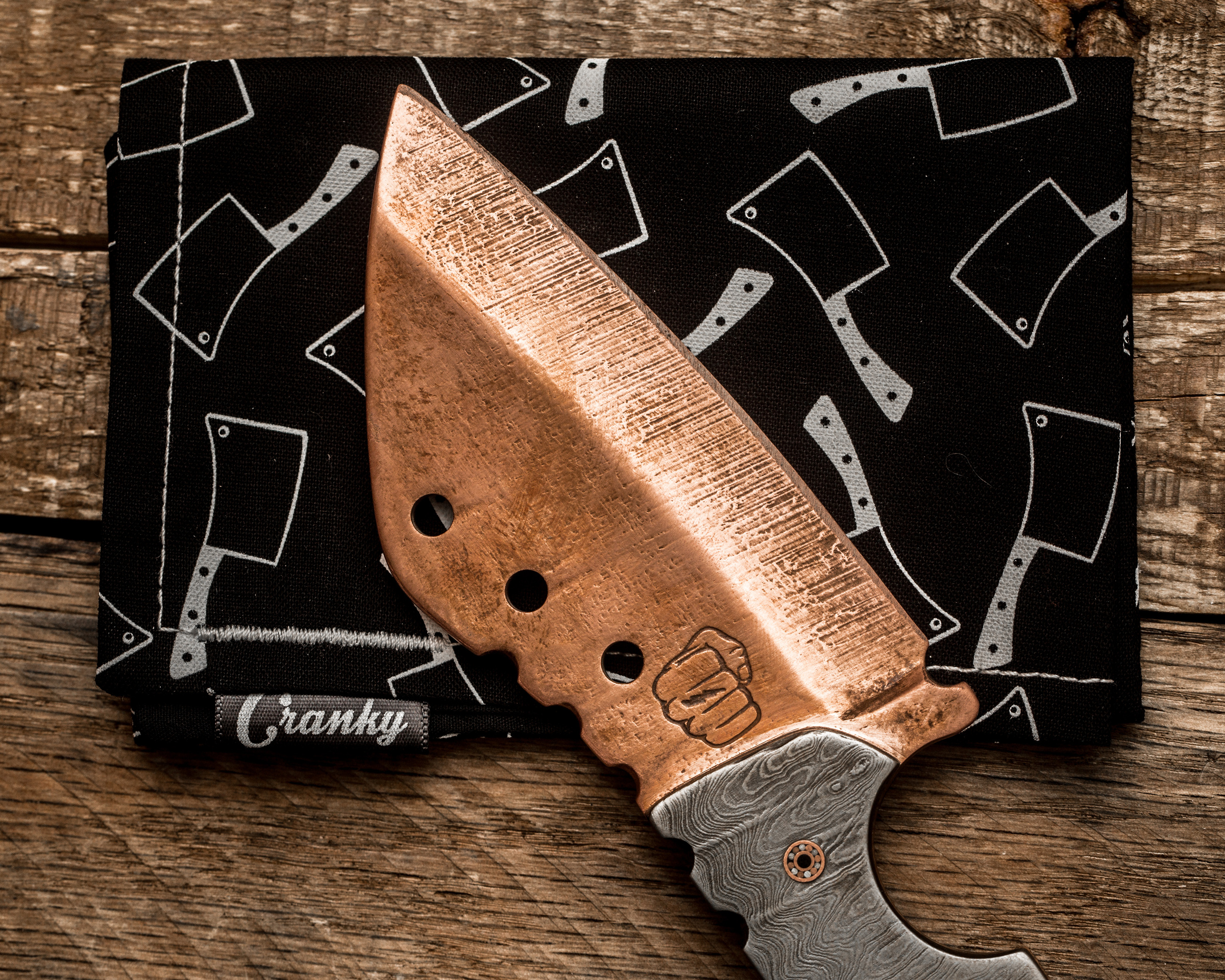 Copper Chopper Art Piece